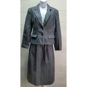 Union Made Wool Woman's Gray Dress Suit Sz 12